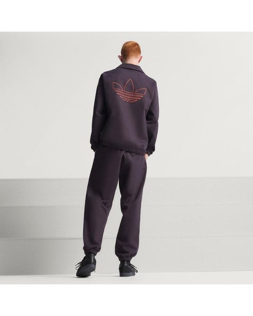 Adidas Purple Fc Bayern Terrace Icons Drill Sweatshirt for men