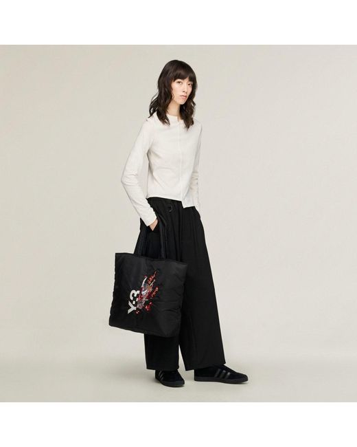 Adidas White Y-3 Fitted Long Sleeve T-Shirt