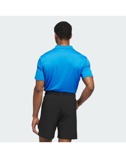 Adidas Blue Adi Performance Polo Shirt for men