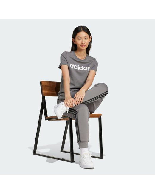 Adidas Gray Future Icons 3-Streifen Regular Hose