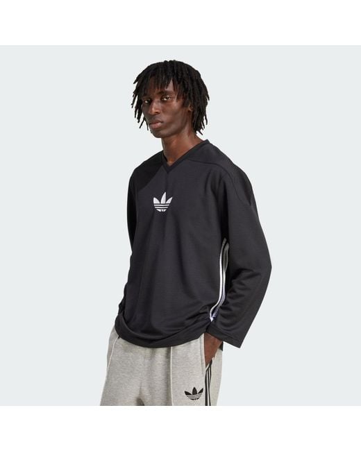 Adidas Originals Black Adicolor Mesh Long Sleeve for men