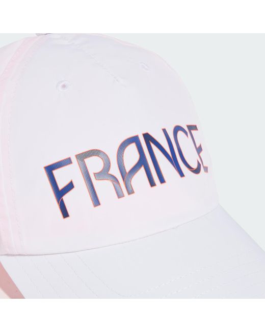 Adidas White Team France Tech Baseball Cap