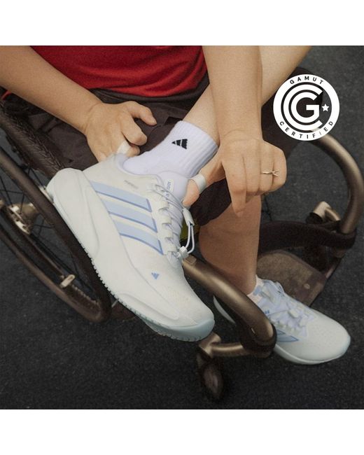 Adidas White Supernova Rise 3 Adaptive Running Shoes