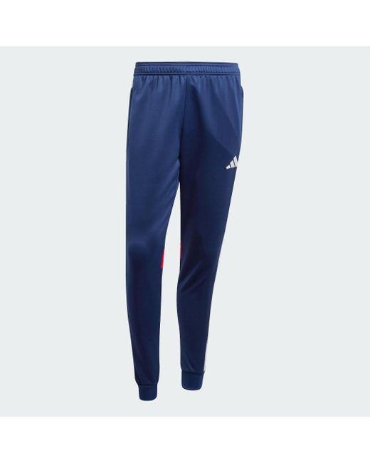 Adidas Blue Tiro 25 Essentials Sweat Tracksuit Bottoms for men