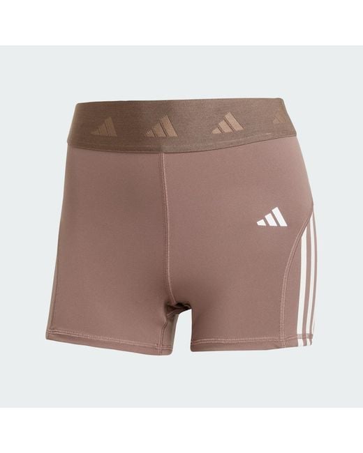 Adidas Orange Hyperglam 3-Inch Leggings