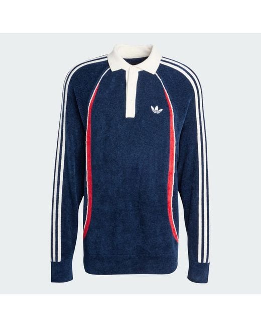 Adidas Blue Retro Remix Teamgeist Polo for men