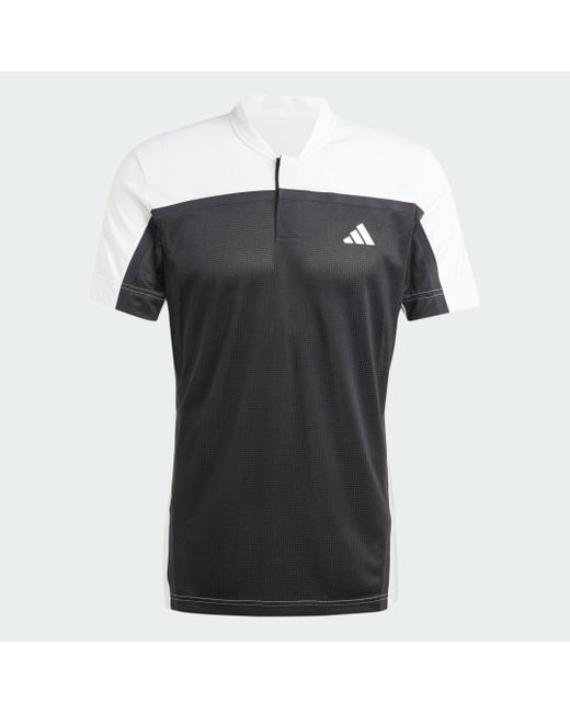 Polo Da Tennis Heat.Rdy Pro Freelift Henley di Adidas in Black da Uomo