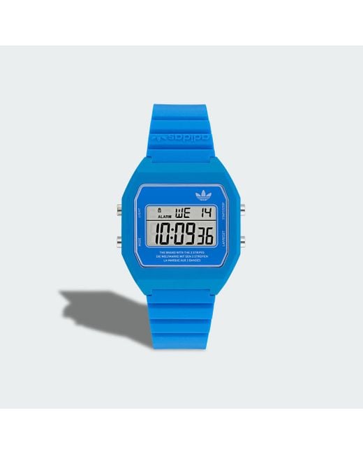 Adidas Digital Two Horloge in het Blue