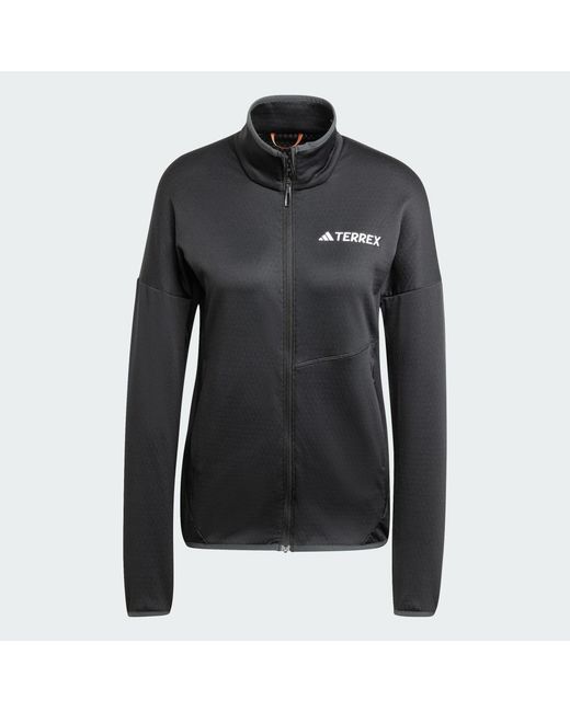Adidas Black Terrex Xperior Climawarm Light Fleece Jacket