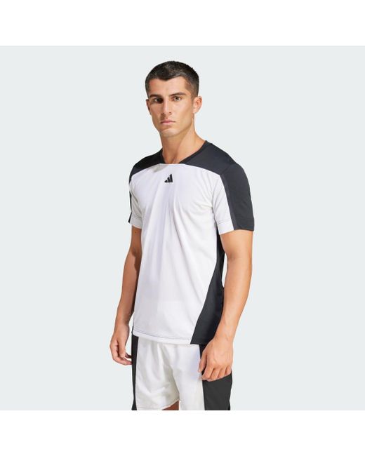 T-Shirt Da Tennis Heat.Rdy Pro Freelift di Adidas in Blue da Uomo