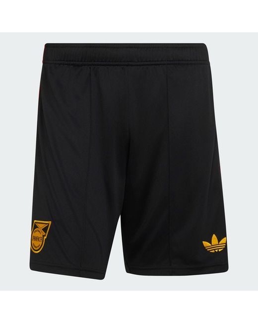 Adidas Black Jamaica 26 X Bob Marley Away Shorts for men