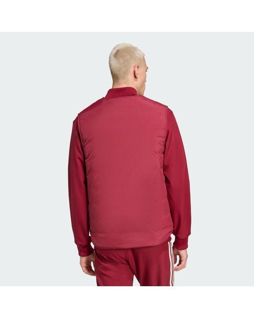 Adidas Red Arsenal Terrace Icons Vest for men