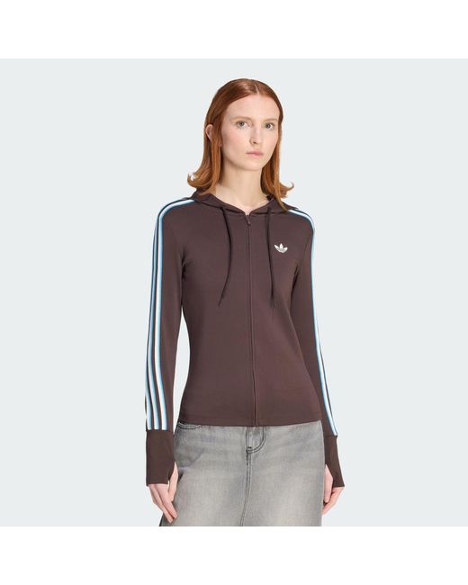 Adidas Originals Brown Sweatshirt Adidas Hooded Zipper