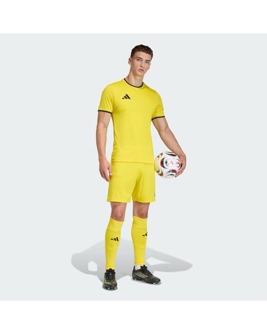 Adidas Yellow Entrada26 Shorts for men