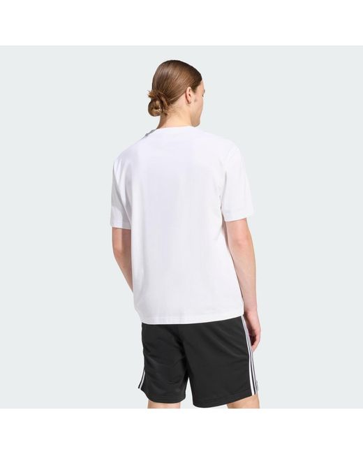 Adidas White Adicolor Trefoil T-Shirt for men