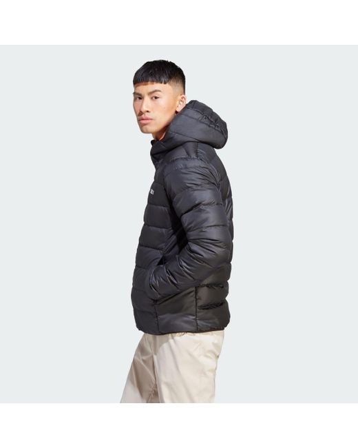 Adidas Gray Terrex Multi Light Down Hooded Jacket for men
