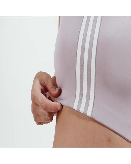 Adidas Pink Powerimpact Training Medium-support 3-stripes Bra