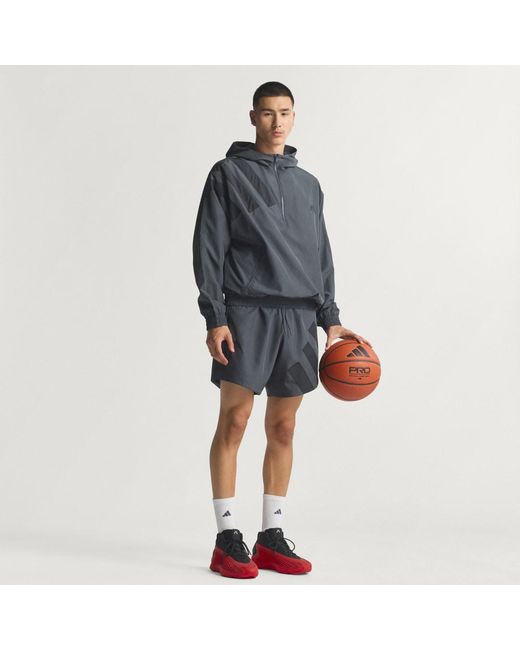 Adidas Gray Anthony Edwards Anorak Pullover for men
