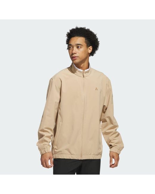 Woven Track Top di Adidas in Natural da Uomo