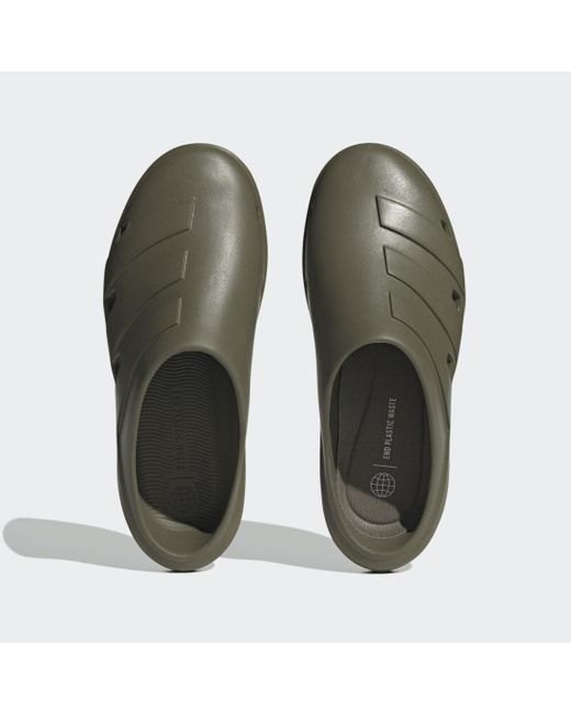 Adidas Green Adicane Clogs Slides