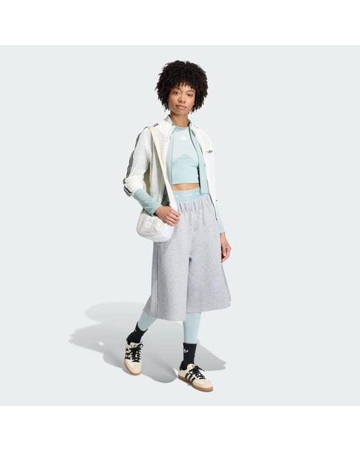 Adidas Gray Knitted Crochet Firebird Track Top