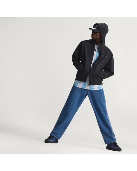 Adidas Blue Firebird Adicolor Denim Pants for men