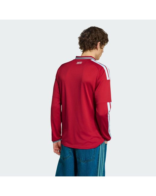 Adidas Red Manchester United 26/27 Home Jersey Long Sleeve for men