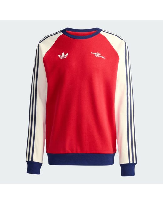 Adidas Red Arsenal Fc Og Crew Sweatshirt for men