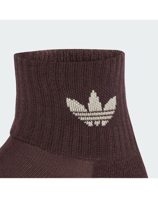 Ankle 3 Pack Calcetines Adidas de color Brown