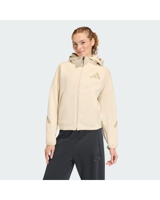 Adidas Natural Z.N.E. Full-Zip Hoodie