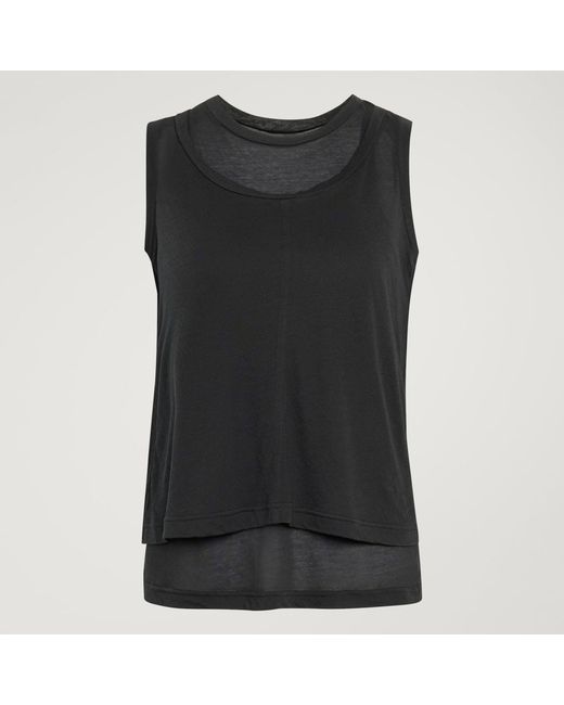 Adidas Black Soft Lux Sheer Tank Top