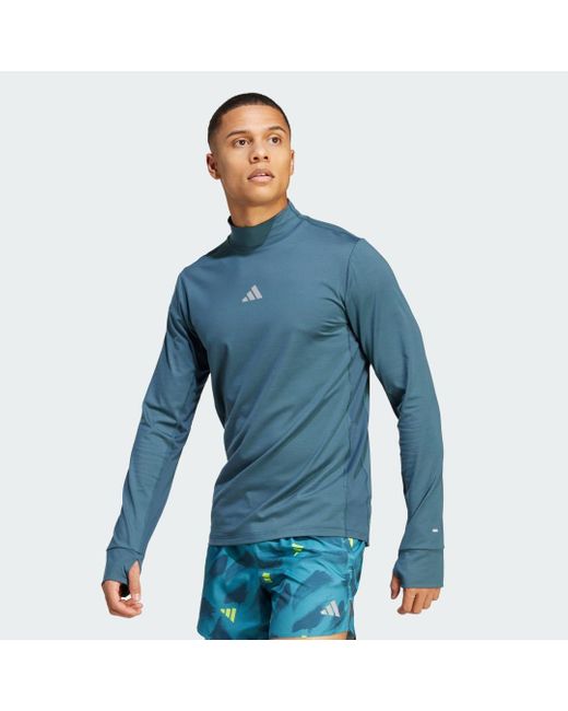 Adidas Blue Ultimate Long-Sleeve Top for men