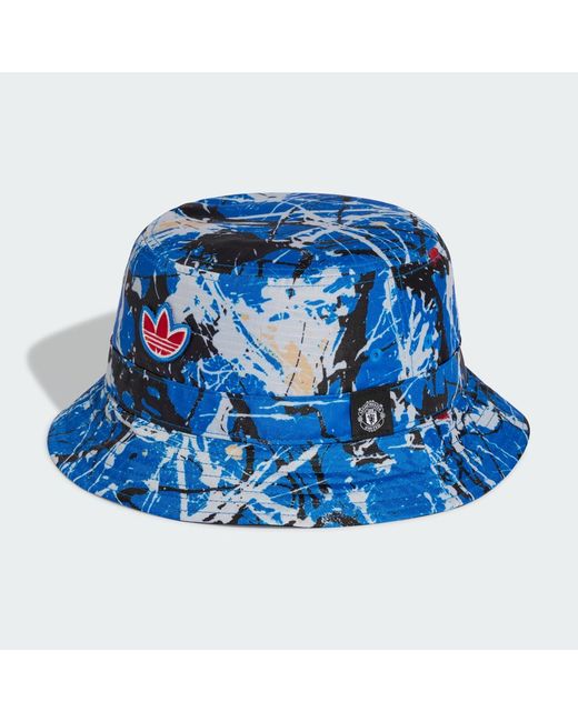 Adidas Blue Manchester United Stone Roses Bucket Hat