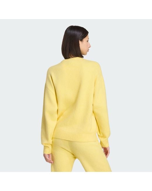 Adidas Yellow Originals Athletic Dept Knitted Sweatshirt