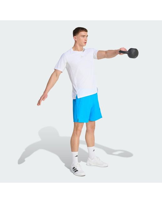 Adidas Blue Climacool 3D Shorts for men
