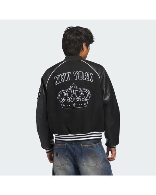 Adidas Black Skateboarding X Tyshawn Varsity Jacket