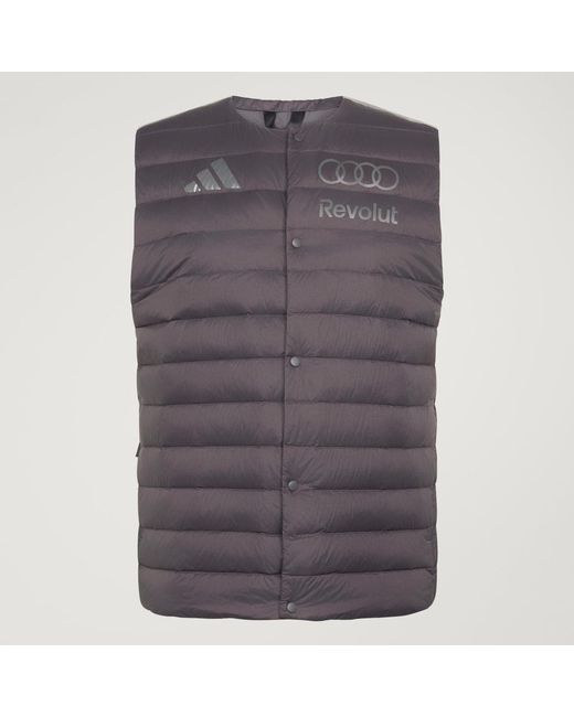 Adidas Gray Audi Revolut F1 Team Engineers &Amp; Marketing Padded Vest for men