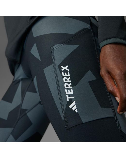 Adidas Black Terrex Multi Printed Leggings
