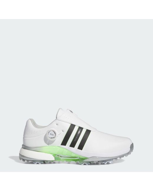 Adidas White Tour360 24 Boa Boost Golf Shoes for men