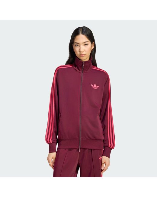 Adidas Red Firebird Track Top Loose