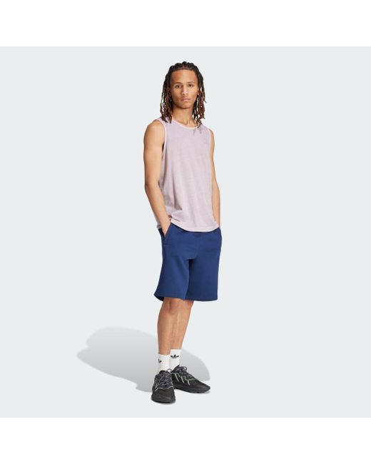 Adidas Blue Trefoil Essentials Shorts for men