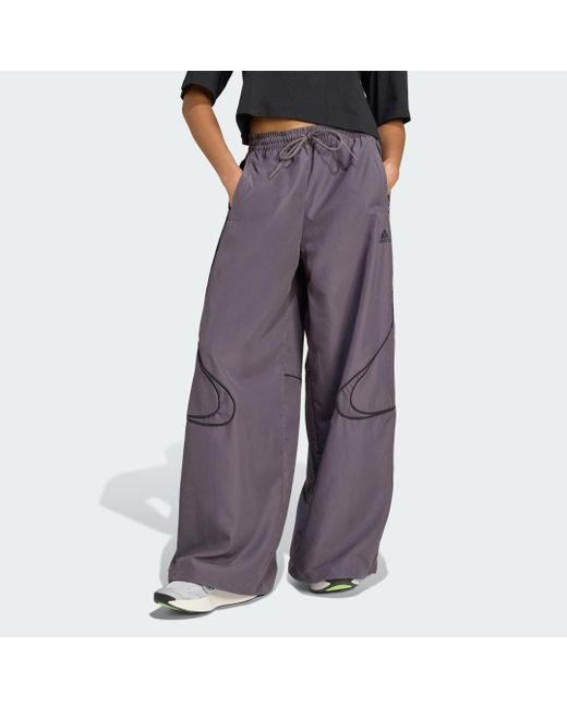 Adidas Originals Gray Teamgeist Adicolor Oversized Woven Track Pant