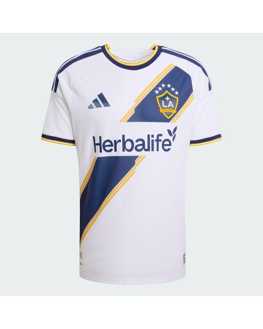 Adidas Blue La Galaxy 26/27 Home Authentic Jersey for men