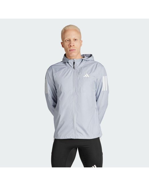 Adidas Blue Own The Run Jacket for men