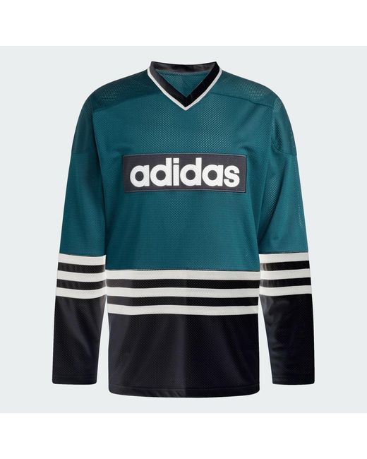 Adidas Green Hockey Jersey for men