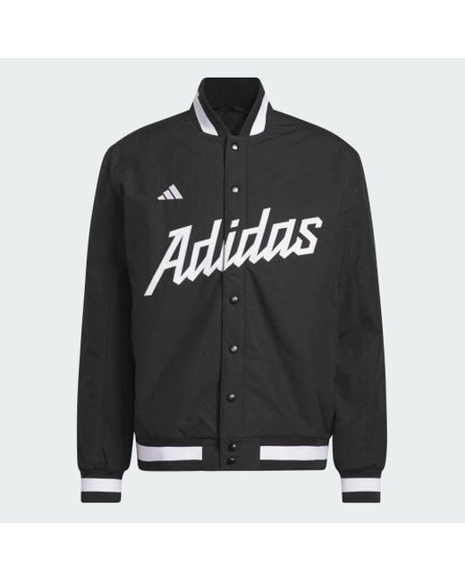 adidas Dugout Coaches Jacket in Black for Men Lyst UK