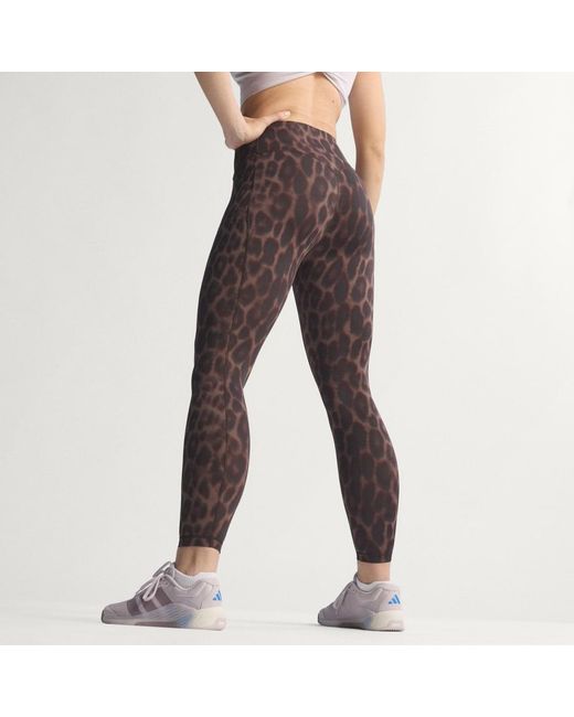 Adidas Multicolor Optimé Leopard 7/8 Leggings
