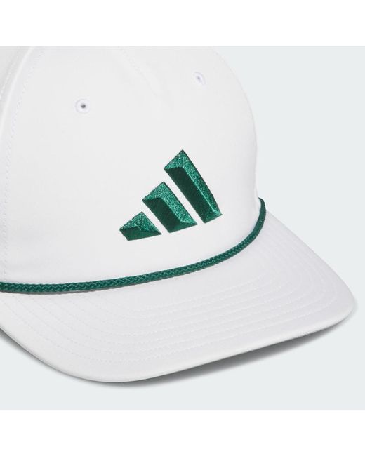 Adidas White Tour 5-Panel Cap for men