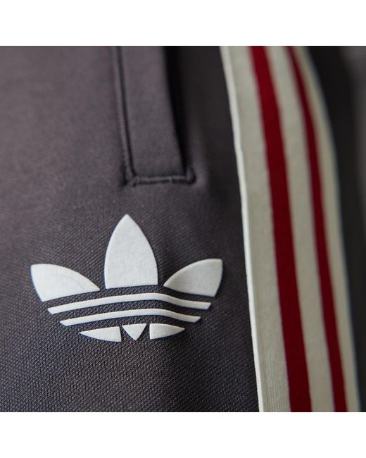 Adidas Gray Manchester United Originals Track Pants for men