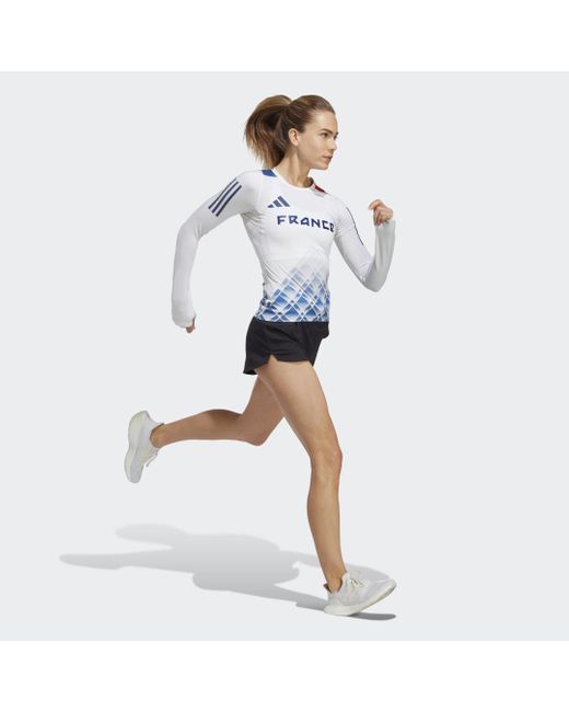 Adidas Blue Run Fast Long-sleeve Top